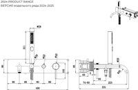 Смеситель для ванны Allen Brau Priority 5.31006-31 Черный матовый — фото 12, Смеситель для ванны