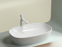 Раковина-чаша Ceramicanova Element 60 Белая глянцевая арт-CN6049 — фото 6, Раковины накладные