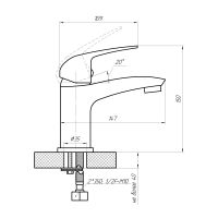Товар: Смеситель для раковины Сантаком stMIRA 8017, хром - фото 2 Смеситель для раковины Сантаком stMIRA 8017, хром — фото 2, Смесители для раковины