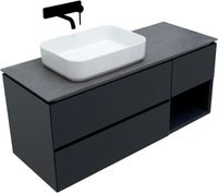 Тумба под раковину Allen Brau Infinity 120 L подвесная Антрацит матовый арт-1.21005.AM — фото 14, Тумбы под раковину