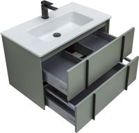 Тумба под раковину Allen Brau Reality 80 подвесная Олива матовая арт-1.32005.CGM — фото 15, Тумбы под раковину