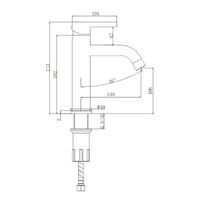 Смеситель для раковины Splenka S221.10.03, золотой сатин — фото 2, Смесители для раковины