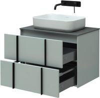 Тумба под раковину Allen Brau Reality 70 1.32004.PWM подвесная Папирус матовый — фото 22, Тумбы под раковину