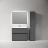 Тумба напольная SANCOS Folk Floor 995х445х850, c двумя ящиками оснащенными доводчиками, Grey soft, арт. арт-FL100FGS — фото 4, Тумбы под раковину