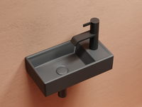 Раковина Ceramicanova Element 41 L CN6051LMDH Темный антрацит матовый — фото 6, Мини-раковины