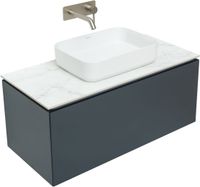Тумба под раковину Allen Brau Infinity 100 1.21004.AM подвесная Антрацит матовый — фото 8, Тумбы под раковину
