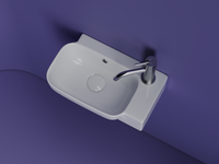 Раковина Ceramicanova Element 40 L CN6074L Белая — фото 9, Мини-раковины