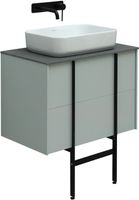 Тумба под раковину Allen Brau Reality 70 1.32004.PWM подвесная Папирус матовый — фото 10, Тумбы под раковину