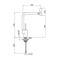 Смеситель для кухни Webert Kitchen 360 , хром арт-TS920302015 — фото 2, Смесители для кухни