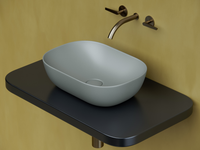 Раковина-чаша Ceramicanova Element 45 CN6009MH Антрацит матовый — фото 4, Раковины накладные