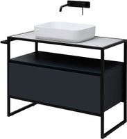 Тумба под раковину Allen Brau Priority 100 1.31003.AM Антрацит матовый — фото 5, Тумбы под раковину