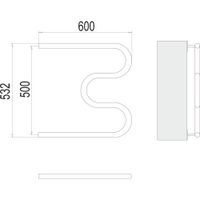 Товар: Полотенцесушитель водяной Terminus М-образный (1") БШ 50х60 4620768880933 - фото 2 Полотенцесушитель водяной Terminus М-образный (1") БШ 50х60 4620768880933 — фото 2, Водяные полотенцесушители