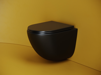 Унитаз Ceramicanova Vogue CN4008TMB подвесной Черный матовый с сиденьем Микролифт — фото 3, Подвесные унитазы