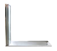 Товар: Шторка на ванну Ceruttispa Bouna 131х139 профиль Хром стекло матовое - фото 9 Шторка на ванну Ceruttispa Bouna 131х139 профиль Хром стекло матовое — фото 9, Складные шторки для ванной