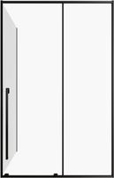 Душевой уголок Allen Brau Fantasy 130x100 3.11007.31 + 3.11014.31 профиль Черный матовый стекло прозрачное — фото 1, Прямоугольные душевые уголки