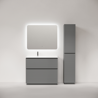 Тумба напольная SANCOS Folk Floor левая 995х445х850, c двумя ящиками оснащенными доводчиками, Ergraut soft, арт. арт-FL100FLES — фото 4, Тумбы под раковину