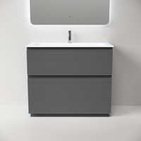 Тумба напольная SANCOS Folk Floor 995х445х850, c двумя ящиками оснащенными доводчиками, Grey soft, арт. арт-FL100FGS — фото 1, Тумбы под раковину