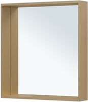 Зеркало Allen Brau Reality 70 с подсветкой Латунь браш с сенсорным выключателем арт-1.32017.03 — фото 9, Зеркала в ванную комнату