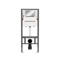 Товар: Система инсталляции для унитазов CERAMICANOVA Balance с кнопкой смыва Square, цвет хром глянцевый, - фото 2 Система инсталляции для унитазов CERAMICANOVA Balance с кнопкой смыва Square, цвет хром глянцевый, — фото 2, Инсталляции для унитазов