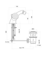 Смеситель для биде Fiore XT SKY (SWAROVSKI®) , хром/золото арт-17CO0632 — фото 2, Смесители для биде
