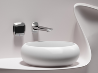 Раковина-чаша Ceramicanova Element 36 Белая матовая арт-CN6050MW — фото 9, Раковины накладные