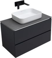 Тумба под раковину Allen Brau Infinity 85 1.21001.AM подвесная Антрацит матовый — фото 17, Тумбы под раковину