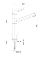 Товар: Смеситель для кухни Fiore XENON , хром арт-44CR5441 - фото 2 Смеситель для кухни Fiore XENON , хром арт-44CR5441 — фото 2, Смесители для кухни
