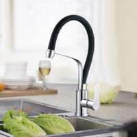 Смеситель для кухни с гибким изливом G.Lauf ZAP4-D090, нержавеющая сталь — фото 3, Смесители для кухни