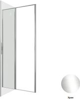 Душевая дверь Allen Brau Priority 100 профиль Хром стекло прозрачное арт-3.31028.00 — фото 5, Распашные душевые двери