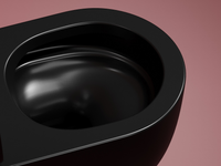 Унитаз Ceramicanova Modena Rimless CN6063MB подвесной Черный матовый с сиденьем Микролифт — фото 20, Подвесные унитазы