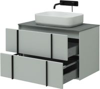 Тумба под раковину Allen Brau Reality 80 1.32005.PWM подвесная Папирус матовый — фото 19, Тумбы под раковину