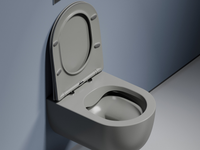 Унитаз Ceramicanova Modena Rimless CN6063MH подвесной Антрацит матовый с сиденьем Микролифт — фото 6, Подвесные унитазы