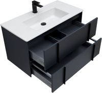 Тумба под раковину Allen Brau Reality 90 1.32006.AM подвесная Антрацит матовый — фото 9, Тумбы под раковину