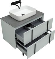 Тумба под раковину Allen Brau Reality 80 1.32005.PWM подвесная Папирус матовый — фото 36, Тумбы под раковину