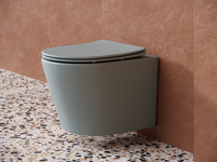 Унитаз Ceramicanova Balearica CN6000MH подвесной Антрацит матовый с сиденьем Микролифт — фото 4, Подвесные унитазы