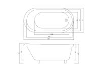 Товар: Акриловая ванна Ceruttispa Classic 150G 157x77 CT9667 без гидромассажа - фото 12 Акриловая ванна Ceruttispa Classic 150G 157x77 CT9667 без гидромассажа — фото 12, Акриловые ванны