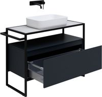 Тумба под раковину Allen Brau Priority 100 1.31003.AM Антрацит матовый — фото 14, Тумбы под раковину