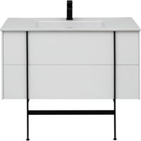 Тумба под раковину Allen Brau Reality 100 1.32007.WM подвесная Белая матовая — фото 25, Тумбы под раковину