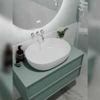 Раковина чаша Terminus Прато , белый арт-03RN60x41x14W — фото 4, Раковины накладные