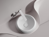 Раковина-чаша Ceramicanova Element 36 Белая матовая арт-CN6050MW — фото 6, Раковины накладные