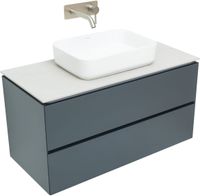 Тумба под раковину Allen Brau Infinity 100 1.21003.AM подвесная Антрацит матовый — фото 5, Тумбы под раковину