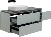 Тумба под раковину Allen Brau Infinity 120 L 1.21005.PWM подвесная Папирус матовый — фото 10, Тумбы под раковину