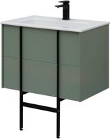 Тумба под раковину Allen Brau Reality 70 1.32004.CGM подвесная Олива матовая — фото 3, Тумбы под раковину