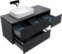 Тумба под раковину Allen Brau Infinity 120 L подвесная Антрацит матовый арт-1.21005.AM — фото 12, Тумбы под раковину