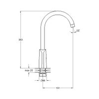 Смеситель для кухни G.Lauf ZOK4-A036YB, хром/черный — фото 2, Смесители для кухни