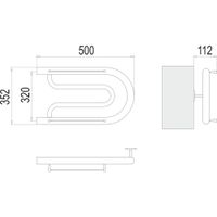 Полотенцесушитель водяной Terminus Фокстрот (1&quot;) БШ 32х50 4620768881015 — фото 2, Водяные полотенцесушители