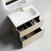 Тумба напольная SANCOS Folk Floor 790х445х850, c двумя ящиками оснащенными доводчиками, Капучино, арт.FL80FCP — фото 4, Комоды и тумбы для ванной комнаты