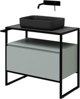 Тумба под раковину Allen Brau Priority 80 1.31002.PWM Папирус матовый — фото 15, Тумбы под раковину