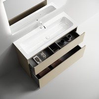 Тумба напольная SANCOS Folk Floor 1190х445х850, c двумя ящиками оснащенными доводчиками, Капучино, арт.FL120FCP — фото 3, Тумбы под раковину