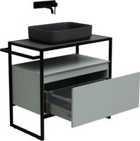 Тумба под раковину Allen Brau Priority 80 1.31002.PWM Папирус матовый — фото 3, Тумбы под раковину